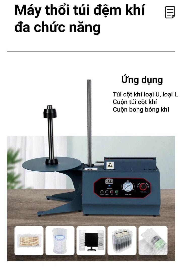 Máy thổi túi đệm khí có kèm máy nén khí