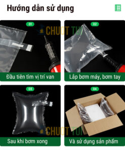 Túi hơi đệm khí chống sốc, chèn lót hàng hóa, balo túi xách, giày dép
